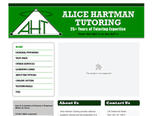 Tablet Screenshot of hartmantutoring.com